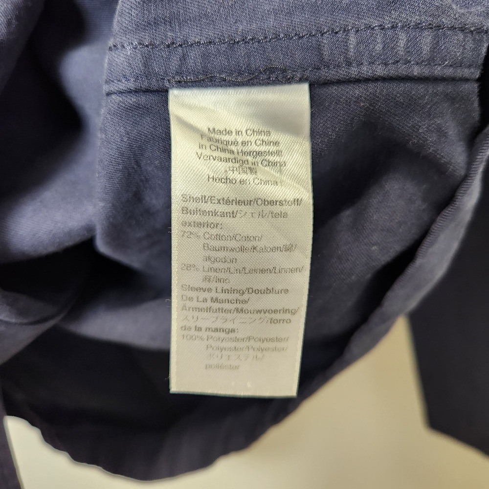 Wallace & Barnes Men's Navy Cotton Casual Blazer - Versatile Three-Button Style - Picture 4 of 6